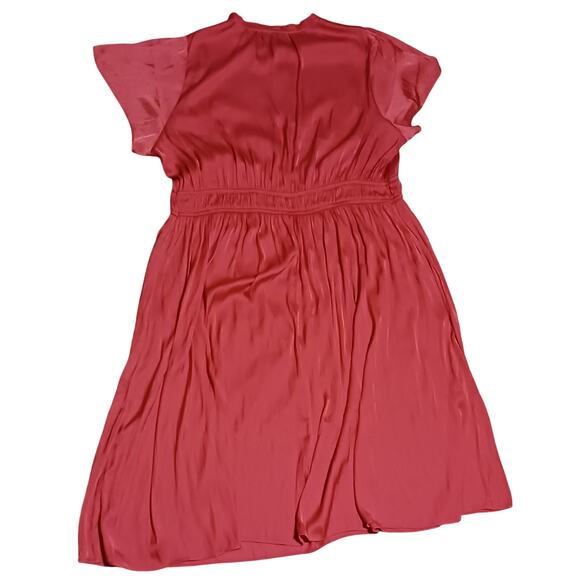 Lane Bryant Flutter Sleeve Luxe Satin Neckline w/Options Womens 22 Pockets NWT - Picture 4 of 12